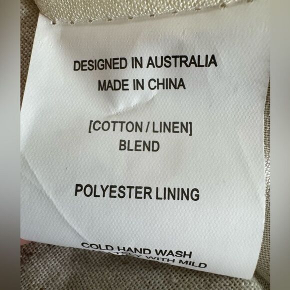 Paper Heart Lightweight Double Breasted Cotton/Linen Blazer Size Small - Picture 7 of 7